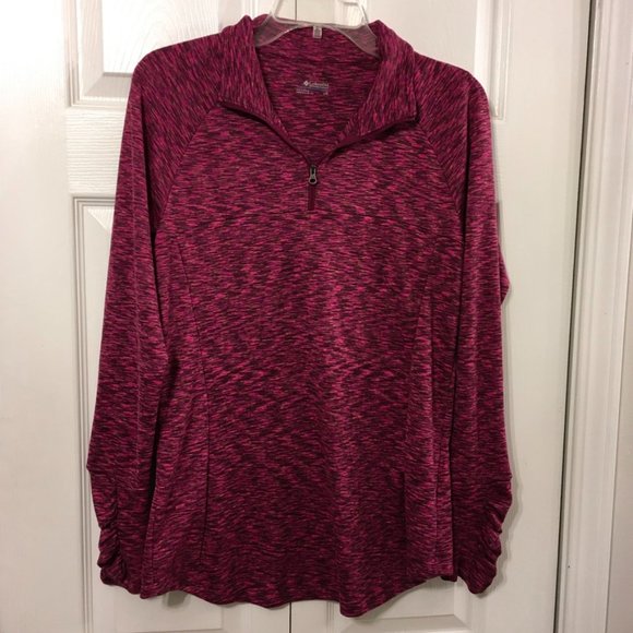 Columbia Outerspaced Quarter Zip Pullover Top Sz Large - Picture 1 of 7